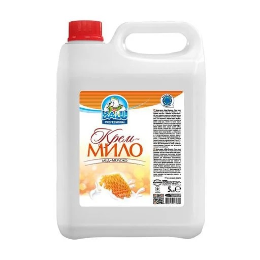 Крем-мило BALU® "Мед-Молоко", кан. 5 л